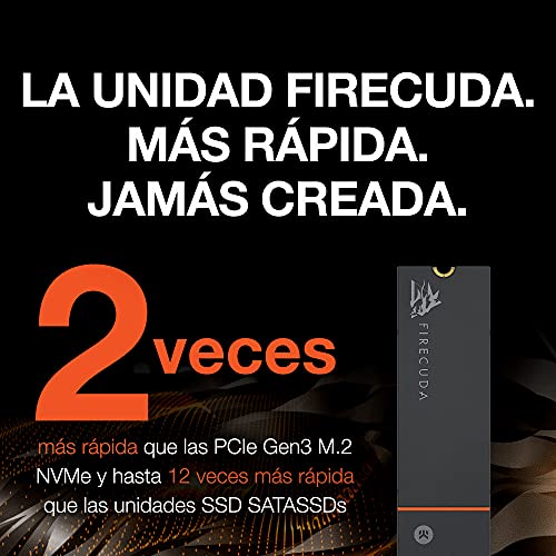 Seagate FireCuda 530, 4 TB, SSD Interna, M.2 PCIe Gen4 ×4 NVMe 1.4, 7300 MB/s, 3D TLC NAND, 1275 TBW, 1,8 M horas MTBF, disipador de calor, para PS5/PC, 3 años de servicios Rescue (ZP4000GM3A023)