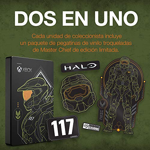 Seagate Game Drive for Xbox Halo Edition - Master Chief Unidad HDD Externa portátil LE de 2 TB - USB 3.2 Gen 1 diseñada para Xbox One, Xbox Series X/S, 2 años servicios Rescue (STEA2000431)