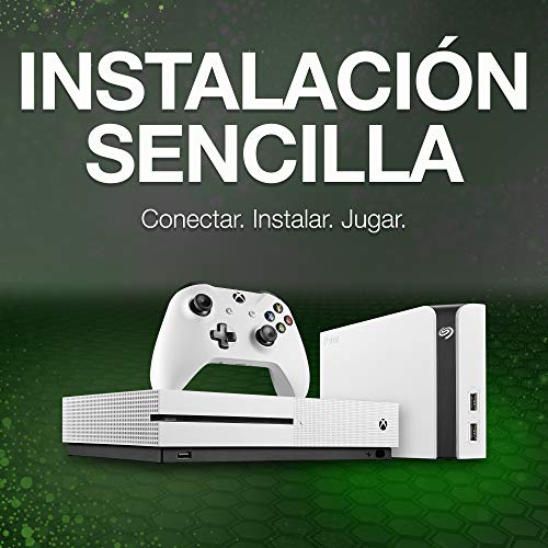 Seagate Game Drive Hub para Xbox, 8 TB, Disco duro externo, HDD de escritorio con puertos USB dobles, Blanco, Diseñado para Xbox One, y 2 años de servicios Rescue (STGG8000400)