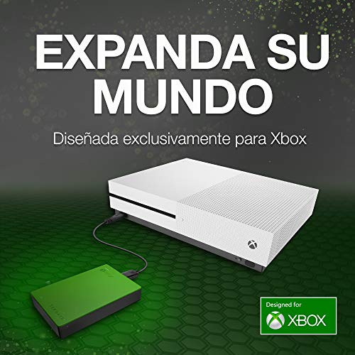 Seagate Game Drive para Xbox, 4 TB, Disco duro externo, HDD portátil, diseñado para Xbox One, y 2 años de servicios Rescue (STEA4000402)
