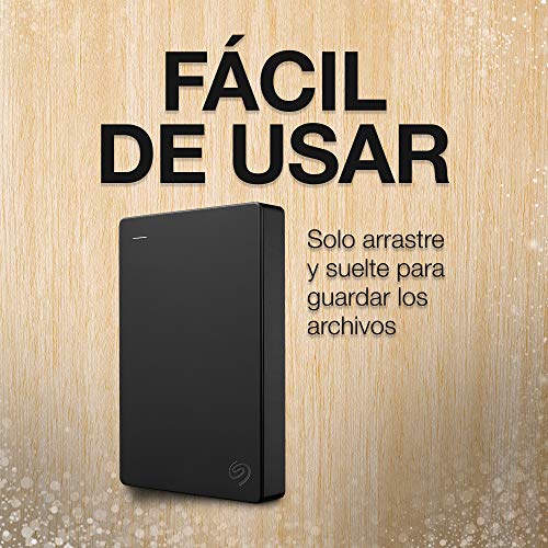 Seagate Portable Drive, 4 TB, Unidad de disco duro externo, USB 3.0 para PC, ordenador portátil y Mac y 2 años de servicios Rescue, Amazon Special Edition (STGX4000400)