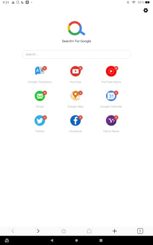 Search+ : Google Search,GMail,Google Map,YouTube...