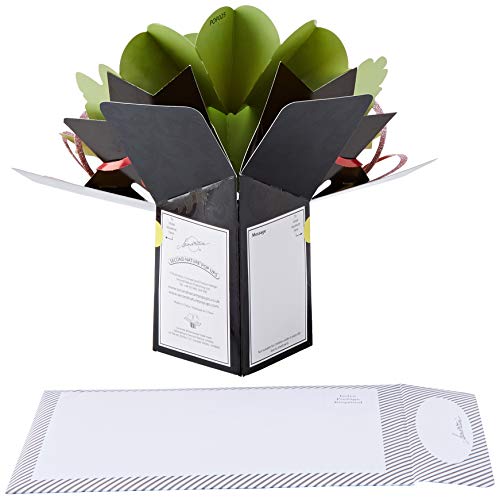 Second Nature POP025 - Tarjeta de felicitación desplegable para 60 cumpleaños, diseño en 3D con texto en inglés Happy birthday