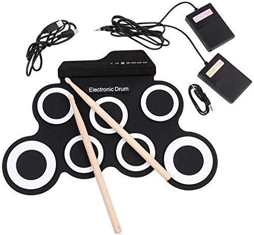 SEESEE.U Portable Roll up Drum Kit Hand Roll Electronic Drum USB Silicone Simulator Drum Cumpleaños Navidad año Nuevo Regalo para niño