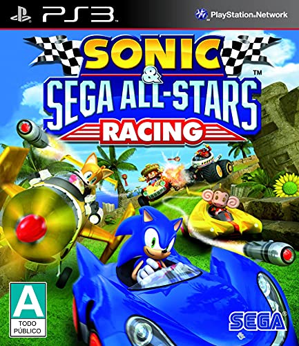 SEGA Sonic & All-Stars Racing, PS3 PlayStation 3 vídeo - Juego (PS3, PlayStation 3, Racing, Modo multijugador, E10 + (Everyone 10 +))