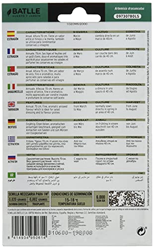 Semillas Aromáticas - Estragón - Batlle