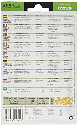 Semillas Hortícolas - Pimiento Guindilla de Cayenne rojo - Batlle