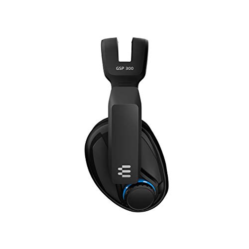 Sennheiser GSP 300 - Microauricular cerrado para gaming, color negro y azul, Around Ear