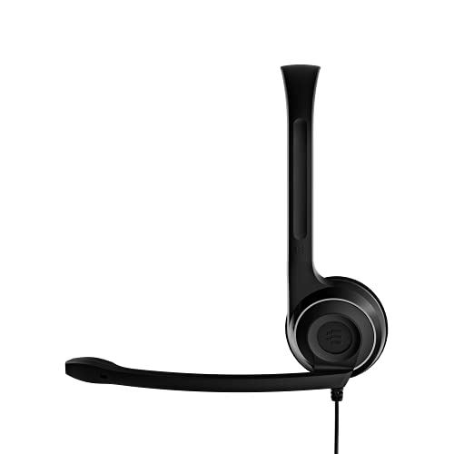 Sennheiser PC 8 USB - Auriculares de diadema abiertos USB (micrófono con cancelación de ruido, sonido estéreo) color negro