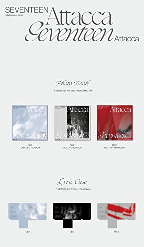 Seventeen Attacca (9th Mini Album + póster plegable + juego de tarjetas fotográficas extra (Op.3)