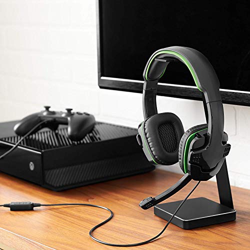 SF1 Auriculares estéreo para Juegos para Xbox One, Series X/S, Playstation 4/5, Nintendo Switch, PC, micrófono Plegable, Diadema Ajustable, Controles de Volumen y Silencio en línea - Negro y Verde