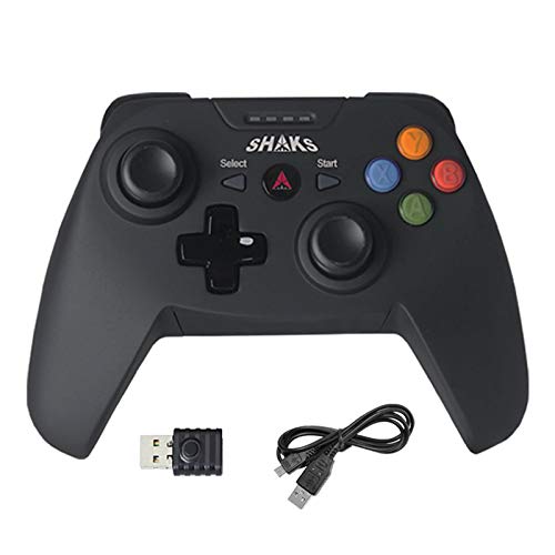 SHAKS S1 + Mando inalámbrico Bluetooth / 2,4GHz Dual para Android y Windows 7/8/9/10 y Xcloud y steam, G-Force, compatible con Switch. Vibración dual, gatillos analógico para Fortnite / COD / FIFA