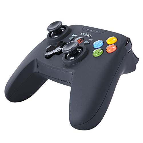 SHAKS S1 + Mando inalámbrico Bluetooth / 2,4GHz Dual para Android y Windows 7/8/9/10 y Xcloud y steam, G-Force, compatible con Switch. Vibración dual, gatillos analógico para Fortnite / COD / FIFA