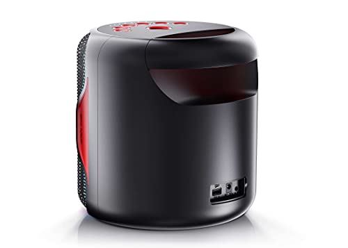 Sharp PS-919(BK) Party Speaker con TWS, Bluetooth 5.0 Puerto USB, Sonido 3D, Luces Multicolor, Impermeable IPX5 con 130 W de Potencia y batería integrada con hasta 14 Horas de reproducción, Negro