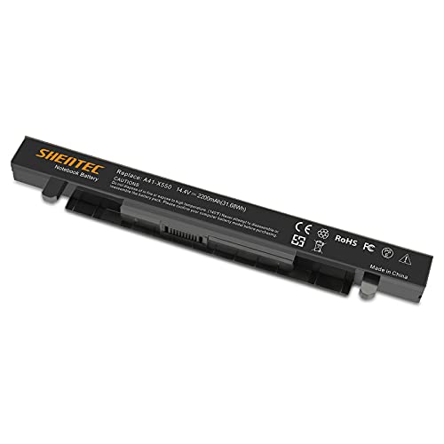 Shentec 2200mAh A41-X550A Batería Laptop para ASUS F550L FX50JK F550C R510 R510C R510CA R510D R510V R510J R510JK X450CA X450EA X550 X550C X550L X550D X552C [4Celdas/14,4V/31,68Wh]
