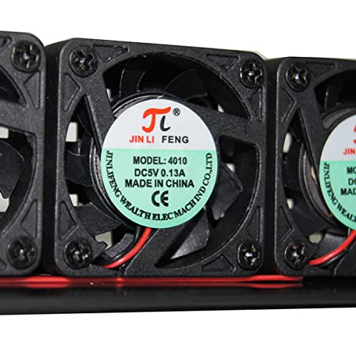 Shiwaki Ventilador de Enfriamiento Cuádruple USB DC 5V para Consolas PS3 40GB / 80GB / 120GB / 250GB