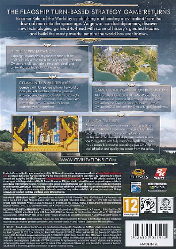 Sid Meier's Civilization V - Game Of The Year PC