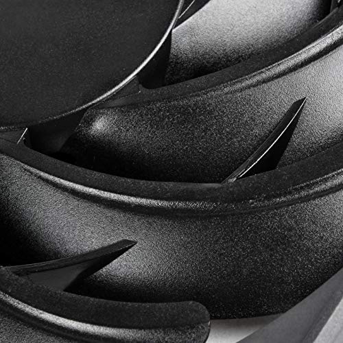 SilverStone SST-FN124B - Ventilador de refrigeración delgado de 120mm para ordenador Serie FN, Baja sonoridad, Alto flujo de aire, negro