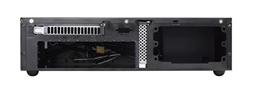 Silverstone SST-ML05B - Carcasa de Ordenador silenciosa Milo Slim HTPC Mini-ITX, Negro