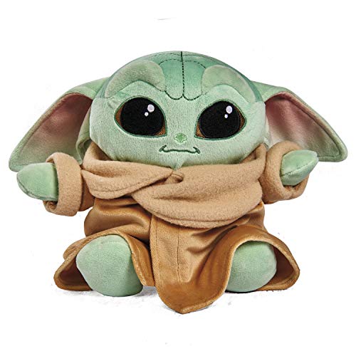 Simba Toys Peluches Disney - Peluche de Baby Yoda de la Serie The Mandalorian de Star Wars, para Niños de todas las edades - 25 cm