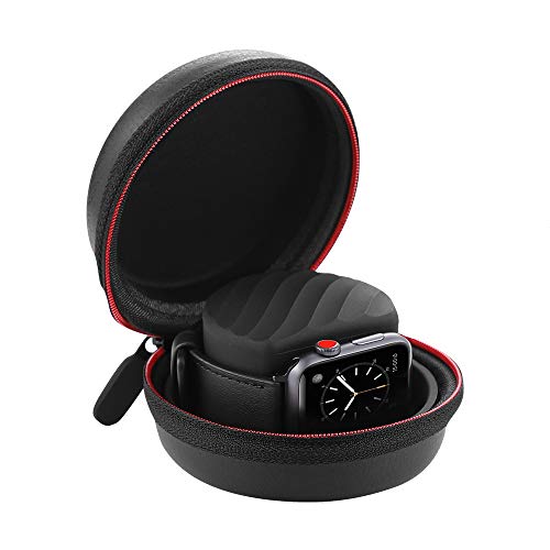 Simpeak Funda Transporte Base de Carga Compatible con iwatch Series 4/3 / 2/1, Portátil Soporte Charging Stand Dock Compatible con iwatch Todos los Modelos, Negro