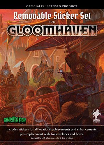 Sinister Fish Games SIF00020 Gloomhaven: Juego de Pegatinas extraíbles, Colores Mezclados