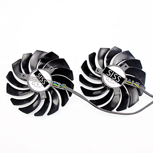 SISS Ventilador para tarjeta gráfica Enfriador compatible con MSI GTX 1080TI GAMING TWIN FROZR GTX1070 GAMING GTX1060-GAMING Radeon RX 470-480 RX570-580 PLD10010B12HH 4Pin Video Card Cooler Fan