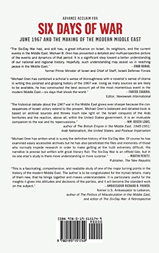 Six Days of War: June 1967 and the Making of the Modern Middle East