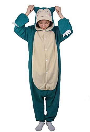 SIYUE Snorlax SY-KBS02-S - Disfraz de cosplay de animal para mujer y hombre, pijama para Halloween, cosplay, carnaval, Halloween, carnaval, mono, pijama para adultos