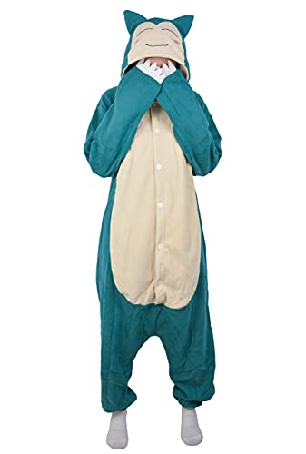 SIYUE Snorlax SY-KBS02-S - Disfraz de cosplay de animal para mujer y hombre, pijama para Halloween, cosplay, carnaval, Halloween, carnaval, mono, pijama para adultos