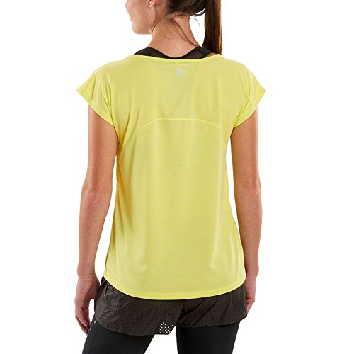 Skins Activewear Code Cap - Camiseta Ligera para el Entrenamiento de Mujer, Mujer, Camiseta Ligera para el Entrenamiento, SP40120054004FXS, Limoncho/Marle, FXS