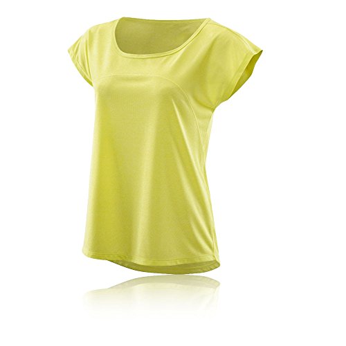 Skins Activewear Code Cap - Camiseta Ligera para el Entrenamiento de Mujer, Mujer, Camiseta Ligera para el Entrenamiento, SP40120054004FXS, Limoncho/Marle, FXS