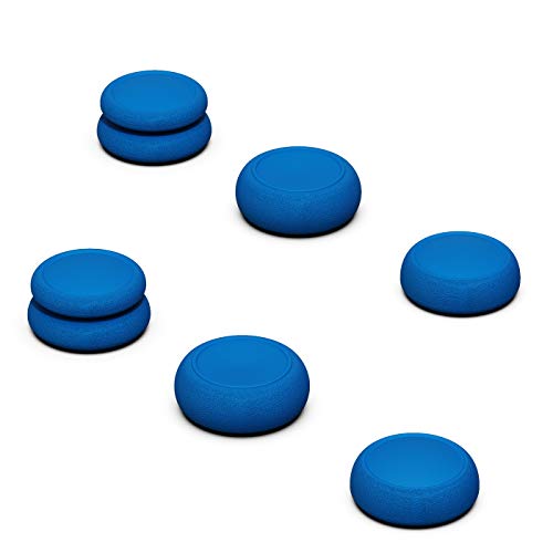 Skull & Co. Skin, CQC and FPS Thumb Grip Set Joystick Cap Analog Stick Cap for Nintendo Switch and Switch OLED Joy-con Controller - Mario Blue [Season Special], 3 Pairs(6pcs)