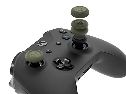 Skull & Co. Skin, CQC and FPS Thumb Grips Joystick Cap Analog Stick Cover for Xbox (XSX/XB1) Controller - Black, 3Pairs(6pcs)
