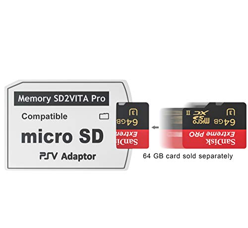 Skywin SD2Vita PS Vita - Adaptador de tarjeta de memoria micro SD compatible con PS Vita 1000/2000 3.6 o sistema HENkaku