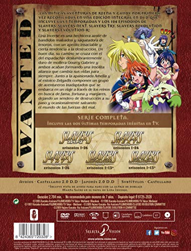 Slayers Serie Completa episodios 1 a 104 [DVD]
