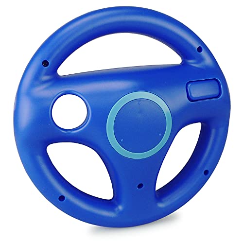 smardy 2x Volante de carreras / Racing Wheel De Dirección verde + azul compatible con Nintendo Wii y Wii U Remote (Mario Kart, Juego De Carreras...)