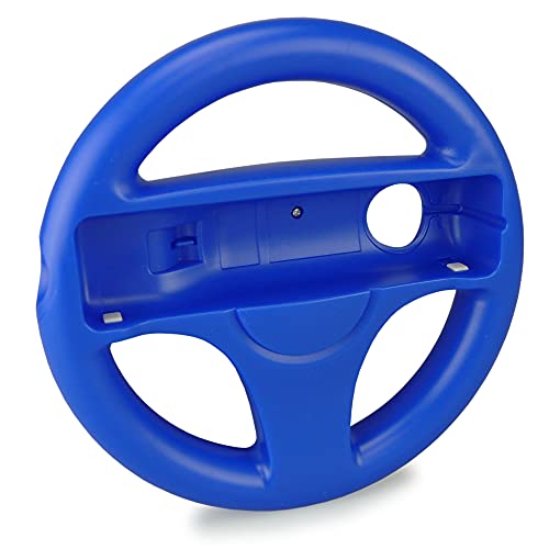 smardy 2x Volante de carreras / Racing Wheel De Dirección verde + azul compatible con Nintendo Wii y Wii U Remote (Mario Kart, Juego De Carreras...)
