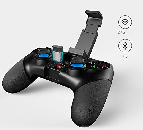 SMSOM Controlador de Juegos móviles, Bluetooth4.0 y 24 g de gammepad inalámbrico, Joystick de Juego Adecuado for/Android/iOS/PC/TV Caja, for la mayoría de los Juegos Populares de Juegos de jue