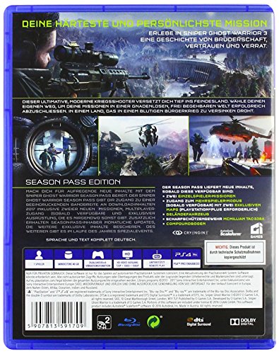 Sniper Ghost Warrior 3 - Season Pass Edition - PlayStation 4 [Importación alemana]