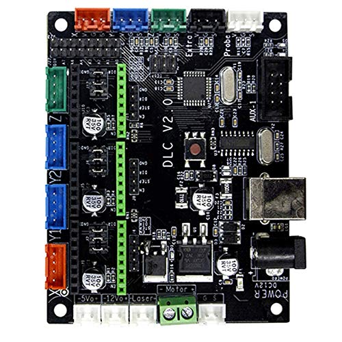 SNOWINSPRING Controlador CNC GRBL 1.1 MKS DLC V2.0 Placa de Ruptura GRBL Placa Base de Controlador de Estepa de 3 Ejes Monitor de MáQuina de Grabado CNC