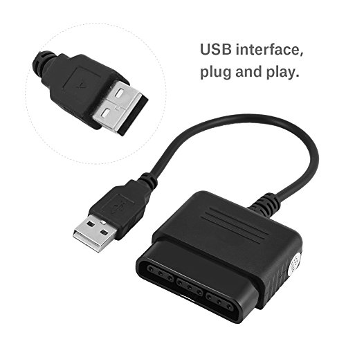 Socobeta Convertidor Adaptador USB Compatible con Sony Playstation1/2 Controller PS1 PS2 a PS3 PC