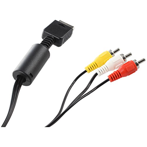SODIAL(R)Cable de AV TV Video Audio para Playstation 3 PS3 / PS1 / PS2