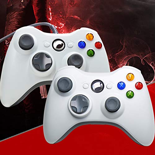 SOLEIWEI X-Box 360 2.4G Gamepad inalámbrico con receptor de PC consola controlador inalámbrico, adecuado para videojuegos y computadora XBOX360