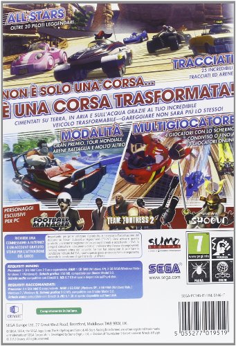 Sonic & All-Stars Racing: Transformed [Importación italiana]