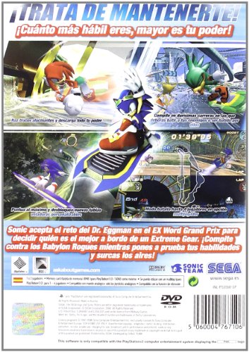 SONIC RIDERS PS2 BLUELINE