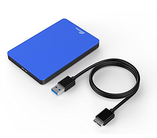 Sonnics 1TB Azul Disco duro externo portátil de Velocidad de transferencia ultrarrápida USB 3.0 para PC Windows, Apple Mac, Smart TV, XBOX ONE y PS4