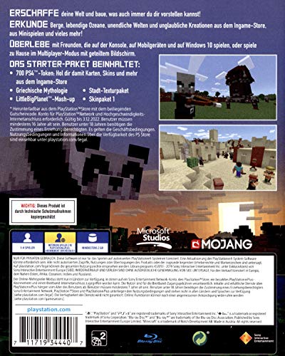 Sony Computer Entertainment Minecraft Bedrock PS4 USK: 6