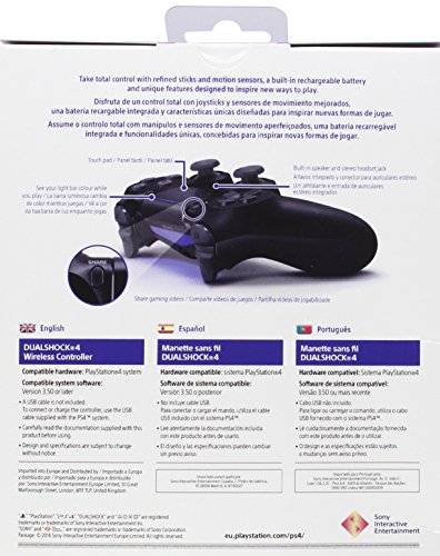 Sony - Dualshock 4 V2 Mando Inalámbrico, Color Negro V2 (PS4)