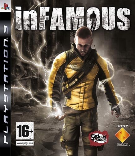 Sony inFamous, PS3 PlayStation 3 vídeo - Juego (PS3, PlayStation 3, Acción / Aventura, T (Teen), Sucker Punch, Blu-ray)